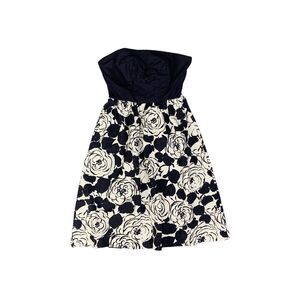 Deletta Dress Womens XS Multi Origami Camellia Strapless Floral Anthropologie